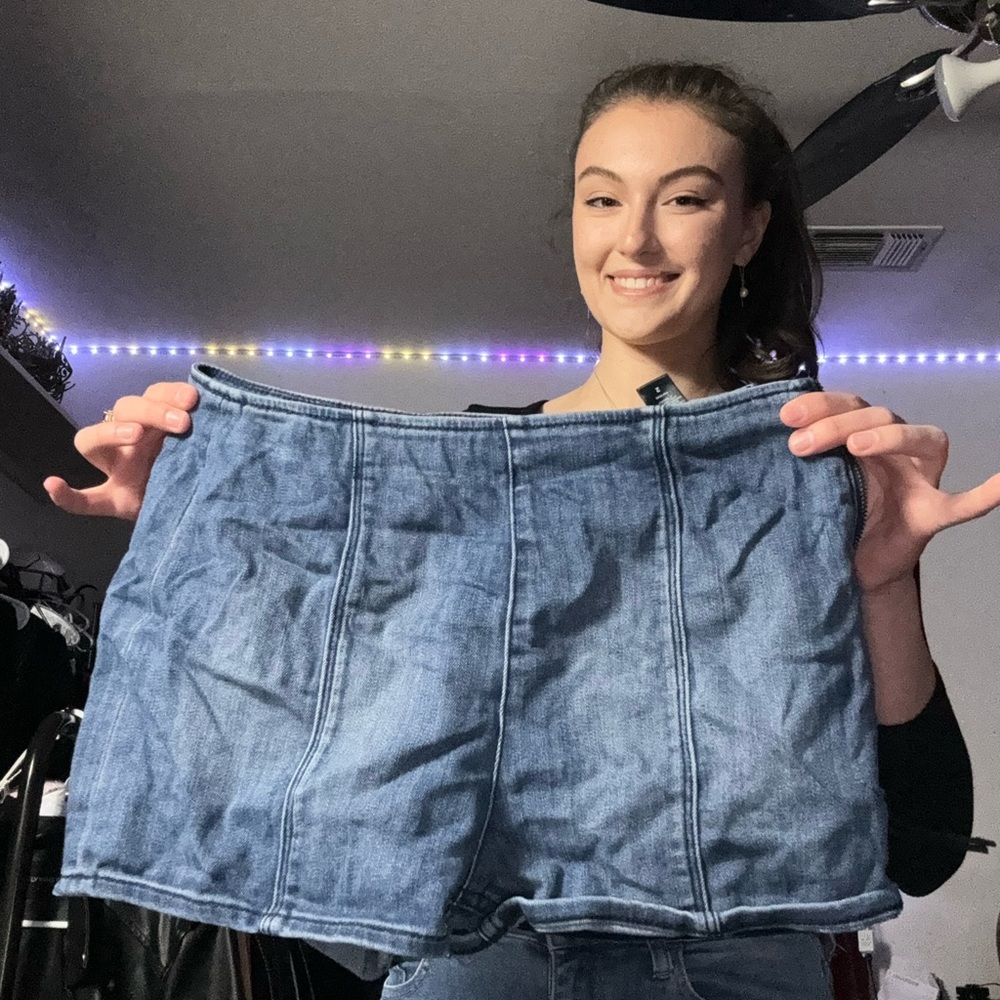 Blue jean shorts